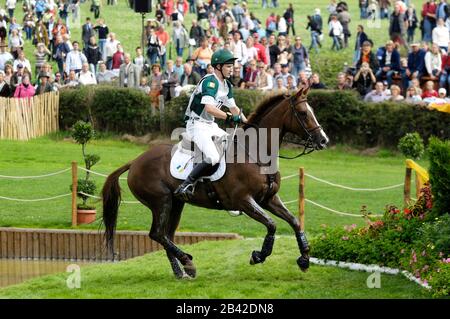 Niall Griffin (IRE) Lorgaine equitazione - Giochi equestri mondiali, Aachen, - Agosto 26, 2006, Eventing Cross Country Foto Stock