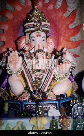 Lord ganesha a mumbai a maharashtra, India, Asia Foto Stock