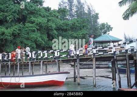 Parco nazionale marino Mahatma gandhi, isole delle andamane Foto Stock