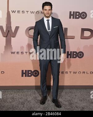 Los Angeles, Stati Uniti. 05th Mar, 2020. Ben Barnes arriva alla prima Stagione 3 DI WESTWORLD di HBO che si tiene presso il TCL Chinese Theatre di Hollywood, California giovedì 5 marzo 2020. (Foto Di Snanlee B. Mirador/Sipa Usa) Credito: Sipa Usa/Alamy Live News Foto Stock