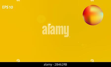 Illustrazione colorifica liquida idea. NET spazio fantasia. Texture di sfondo, texture. Di colore giallo. Stelle colorate spazio sfondo. Universo colorato Illustrazione Vettoriale