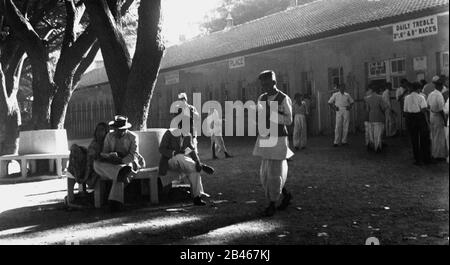 Circuito Mahalakshmi, Ippodromo Mahalaxmi, Ippodromo, Ippodromo, Bombay, Mumbai, Maharashtra, India, Asia, 1947, vecchia immagine del 1900 Foto Stock