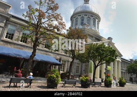 Bonsecours Market, Rue Saint-Paul, Montreal, Quebec, Kanada Foto Stock