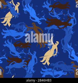 THEMIS Lady Justice è una silhouette nera su sfondo bianco isolato. Immagine vettoriale Illustrazione Vettoriale