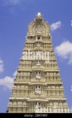 Tempio Di Chamundeshwari, Mysore, Karnataka, India, Asia Foto Stock