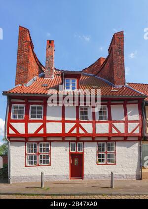 Mezza Torre, Lübeck, Schleswig-Holstein, Germania, Europa Foto Stock