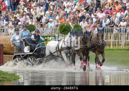 Albert Pointl (AUT), Giochi equestri mondiali, Aachen, 31 agosto 2006, la Maratona di guida Foto Stock