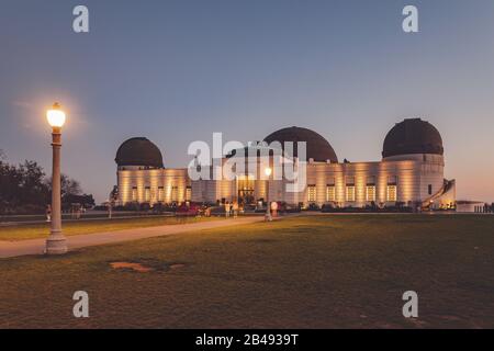 Los Angeles, California - 18 Febbraio 2020 : Famoso Osservatorio Griffith A Los Angeles, Stati Uniti Foto Stock