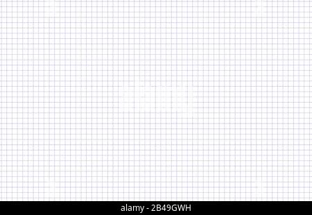 Sfondo della griglia della carta. Immagine vettoriale della superficie del tavolo del notebook quadrato. Modello di gabbia tecnica senza cuciture in linea tratteggiata. Illustrazione Vettoriale