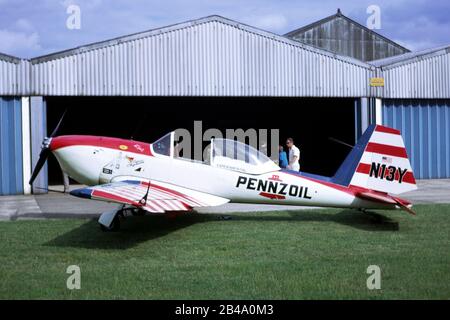 A De Havilland Canada DHC-1A Super Chipmunk a Sywell, Northamptonshire, nel 1970 Foto Stock