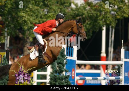 Ian Millar (CAN) di equitazione in stile, CSIO Masters, prati di abete rosso, 8 settembre 2006, BMO Nations Cup Foto Stock