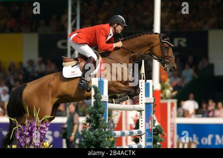 Ian Millar (CAN) di equitazione in stile, CSIO Masters, prati di abete rosso, 8 settembre 2006, BMO Nations Cup Foto Stock