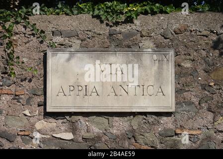 Via Appia Antica, Villa Borghese, Rom, Italien Foto Stock