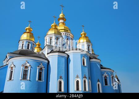 St Michaels Golden-Domed Monastero a Kiev, Ucraina Foto Stock