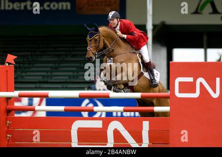 Affidabilità NC Grand Prix - Ian Millar (CAN) di equitazione in stile presso il National Abete rosso di prati, Giugno 2006 Foto Stock