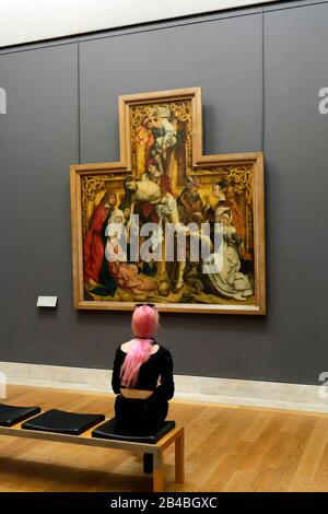 Francia, Parigi, Patrimonio Mondiale dell'UNESCO, Museo del Louvre, 15th secolo galleria di pittura del Nord Europa, la discesa dalla Croce Foto Stock