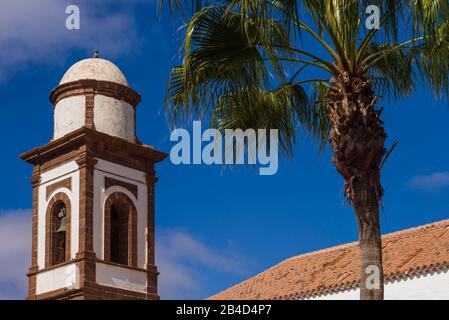 Spagna Isole Canarie Fuerteventura Island, Antigua, Nuestra Senora de Antigua chiesa, esterna Foto Stock