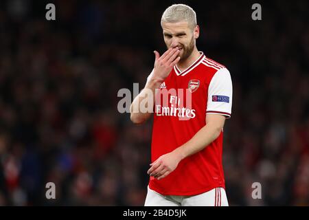 Shkodran Mustafi of Arsenal - Arsenal / Olympiacos, UEFA Europa League - turno di 32 Secondi Tappa, Emirates Stadium, Londra, Regno Unito - 27th Febbraio 2020 Foto Stock