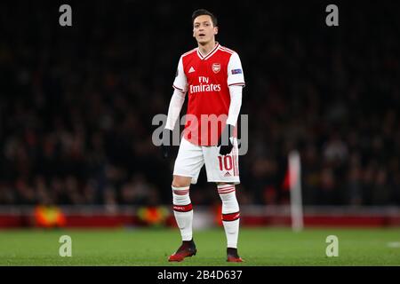 Mesut Ozil of Arsenal - Arsenal contro Olympiacos, UEFA Europa League - Round of 32 Second Leg, Emirates Stadium, London, UK - 27th Febbraio 2020 Foto Stock