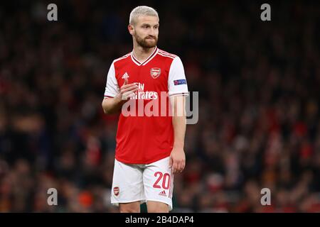 Shkodran Mustafi of Arsenal - Arsenal / Olympiacos, UEFA Europa League - turno di 32 Secondi Tappa, Emirates Stadium, Londra, Regno Unito - 27th Febbraio 2020 Foto Stock