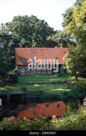 Museo KIFF - Arte sul fiume, Fischerhude, Bassa Sassonia, Germania, Europa Foto Stock