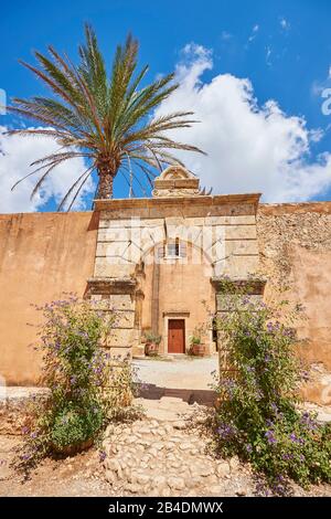 Centro Storico, Monastero Di Arkadi, Creta, Grecia Foto Stock