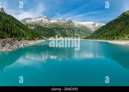 Mühlwald, Provincia Di Bolzano, Alto Adige, Italia, Europa. Il serbatoio Neves Foto Stock