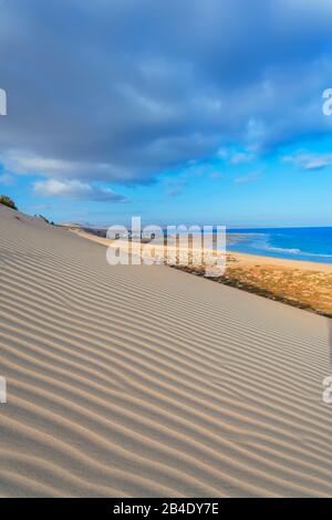 Sotavento Beach, Jandia Peninsula, Fuerteventura, Isole Canarie, Spagna, Europa Foto Stock