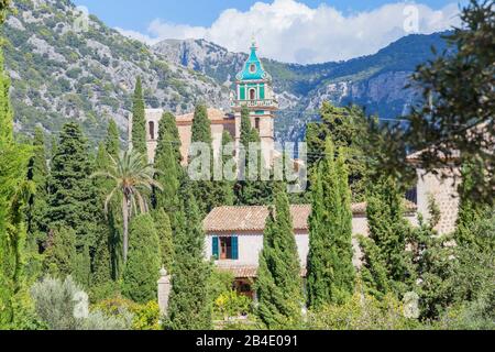 La certosa, Valldemossa, Maiorca, isole Baleari, Spagna, Europa Foto Stock