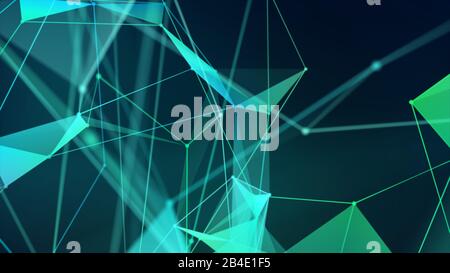 Colorato sfondo astratto con elementi plesso Foto Stock