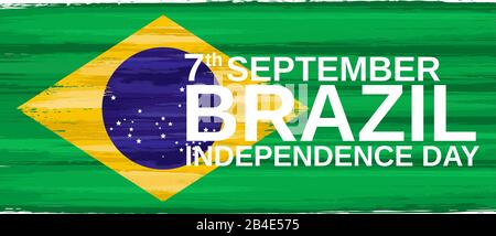 Brasile festa indipendenza giorno festivo carta Illustrazione Vettoriale