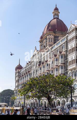 India, Maharashtra, Mumbai, Taj Mahal Palace, vista, hotel, architettura Foto Stock