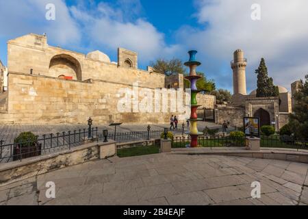 Azerbaigian, Baku, Città Vecchia, il Palazzo di Shirvanshahs Foto Stock