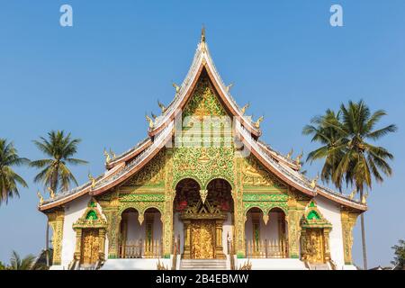 Laos, Luang Prabang, Wat Ho Pha Bang, Royal Palace area Foto Stock