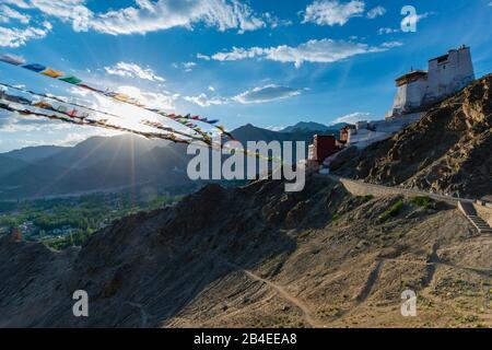Il Monastero Nammyal Tsemo Gompa, Collina Di Tsenmo, Leh, Ladakh, Jammu E Kashmir, India, Asia Foto Stock