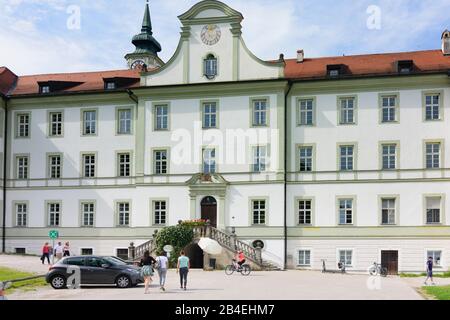 Schäftlarn, Abbazia Di Schäftlarn (Kloster Schäftlarn) A Oberbayern, Münchner Umland, Alta Baviera, Baviera / Baviera, Germania Foto Stock