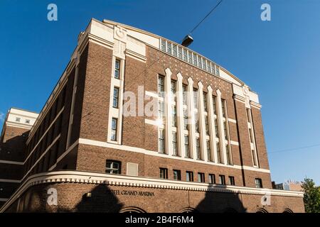 Helsinki, Facciata Art Deco, Hotel Grand Marina Foto Stock