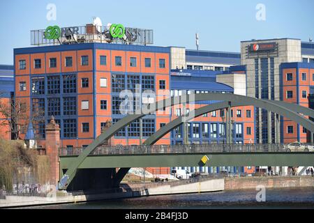 Gewerbepark, Spreebogen, Meierei Bolle, Alt-Moabit, Moabit di Berlino, Deutschland Foto Stock