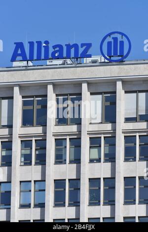 Allianz-Buerohaus, Joachimstaler Strasse, Charlottenburg di Berlino, Deutschland Foto Stock