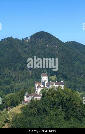 Castello Hohenaschau, Aschau im Chiemgau, Alta Baviera, Baviera, Germania, Europa Foto Stock