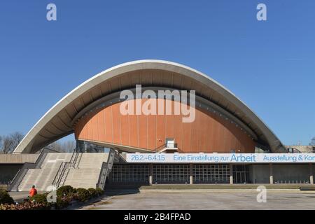 Haus der Kulturen der Welt, John-Foster-Dulles-Allee, Tiergarten di Berlino, Deutschland Foto Stock