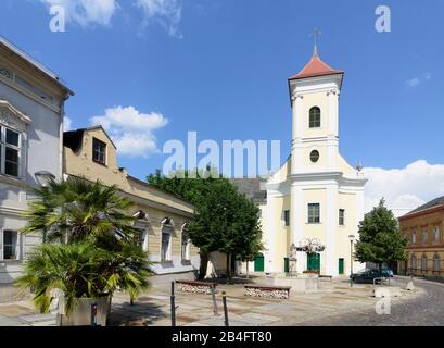 Eisenstadt, chiesa francescana e monastero di San Michele a Neusiedler See (Lago Neusiedl), Burgenland, Austria Foto Stock