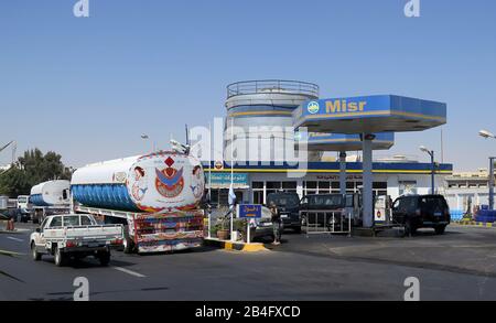 Misr, Tankstelle, Hurghada, Aegypten / Ägypten Foto Stock