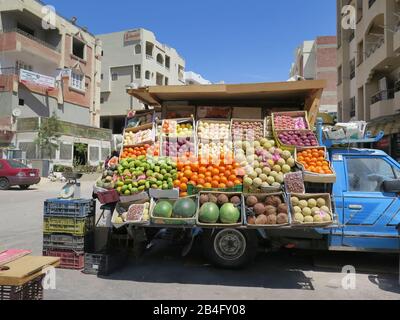 Obststand, Hurghada, Aegypten / Ägypten Foto Stock