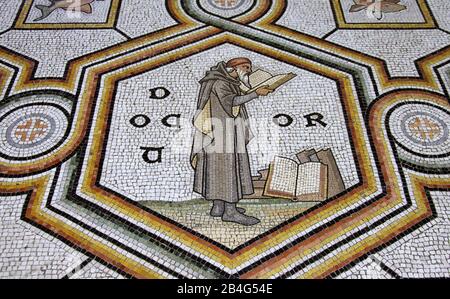 Pavimento in mosaico particolare alla Cattedrale di Saint Fin Barres a Cork Foto Stock