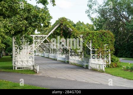 Estonia, Pärnu, capitale estiva, parco termale Foto Stock