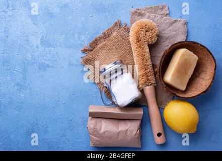 Zero rifiuti naturali accessori per la pulizia Foto Stock