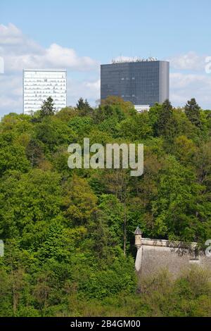 Torre Spagnola, Grattacieli, Quartiere Europeo, Plateau Di Kirchberg, Lussemburgo, Europa Foto Stock