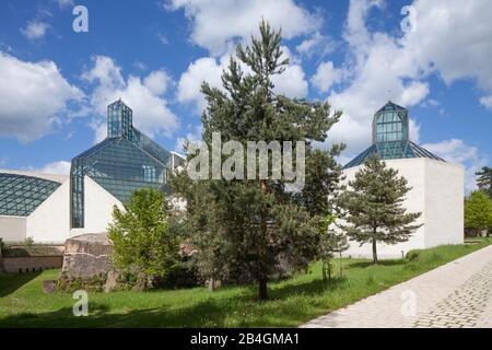 Fort Thüngen O Dräi Eechelen, Museo Musée D'Art Moderne Grand-Duc Jean, Place De L'Europe, Europaviertel Kirchberg-Plateau, Lussemburgo, Europa Foto Stock