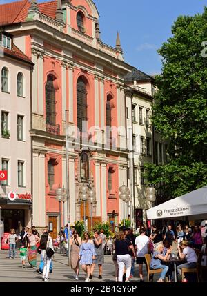 Europa, Germania, Baviera, Città Di Monaco, Neuhauser Strasse, Auditorium Civico, Foto Stock